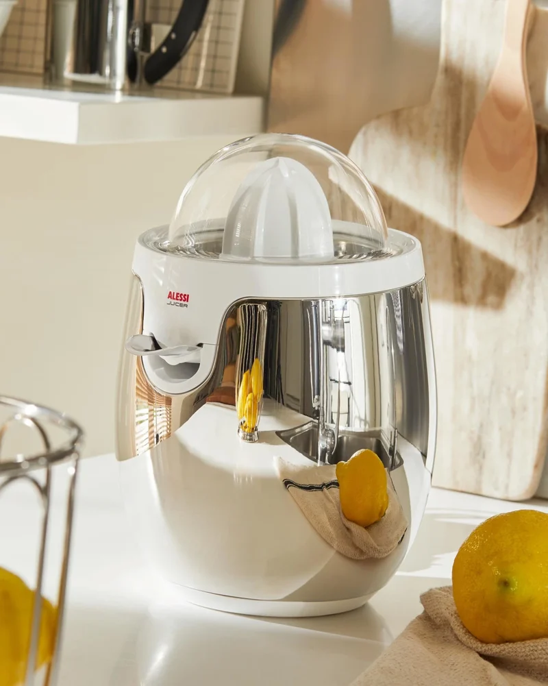 Alessi Spremiagrumi Elettrico in Acciaio e Resina Termoplastica
