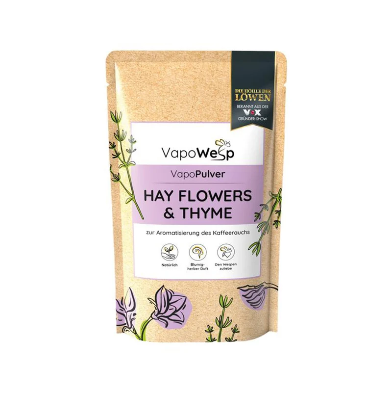 Vapowesp Pulver – Hay Flowers & Thyme