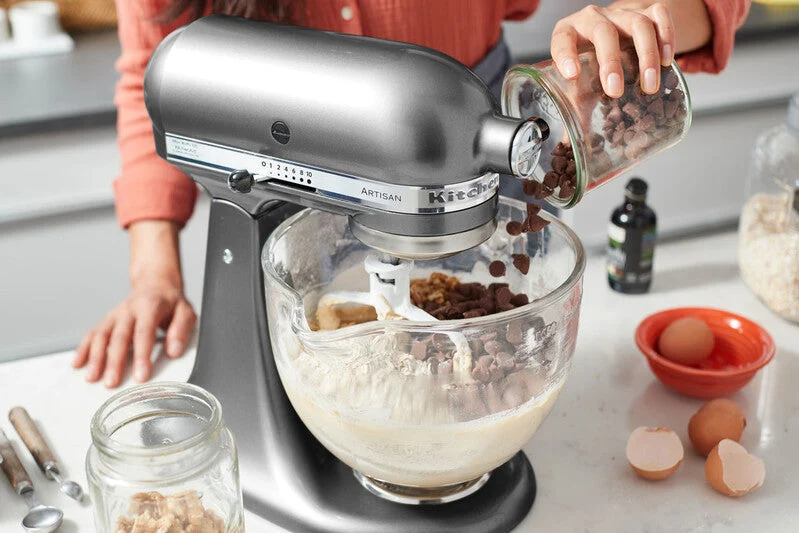 KitchenAid 4,8 L 5KSM175 Artisan Küchenmaschine Icelover mit Eiszubereiter