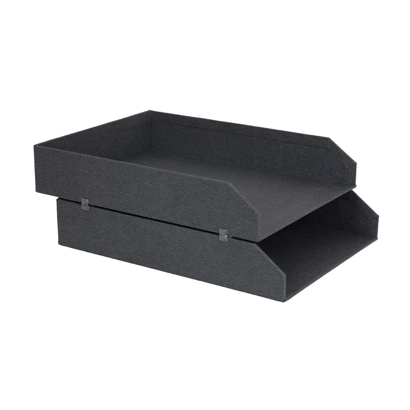 Stapelbare 2-teilige Briefablagen Bigso Box of Sweden