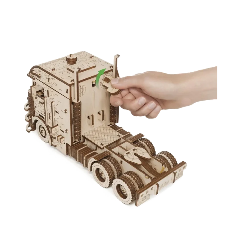 3D-Holzpuzzle Road King LKW mit Container