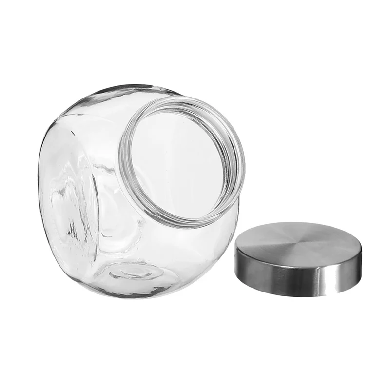 Kochtopf Glas 2,1 Liter mit Metalldeckel Five®