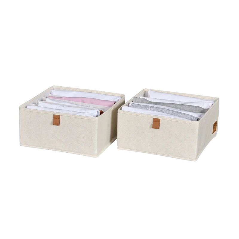 Schubladenkorb beige Kleiderschrank 2x groß 6-seitig Store It