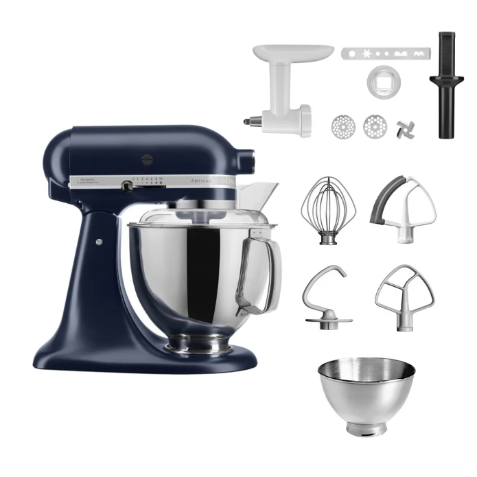 KitchenAid 4,8 L 5KSM175 Artisan Küchenmaschine Cookielover mit Fleischwolf+Spritzgebäckvorsatz