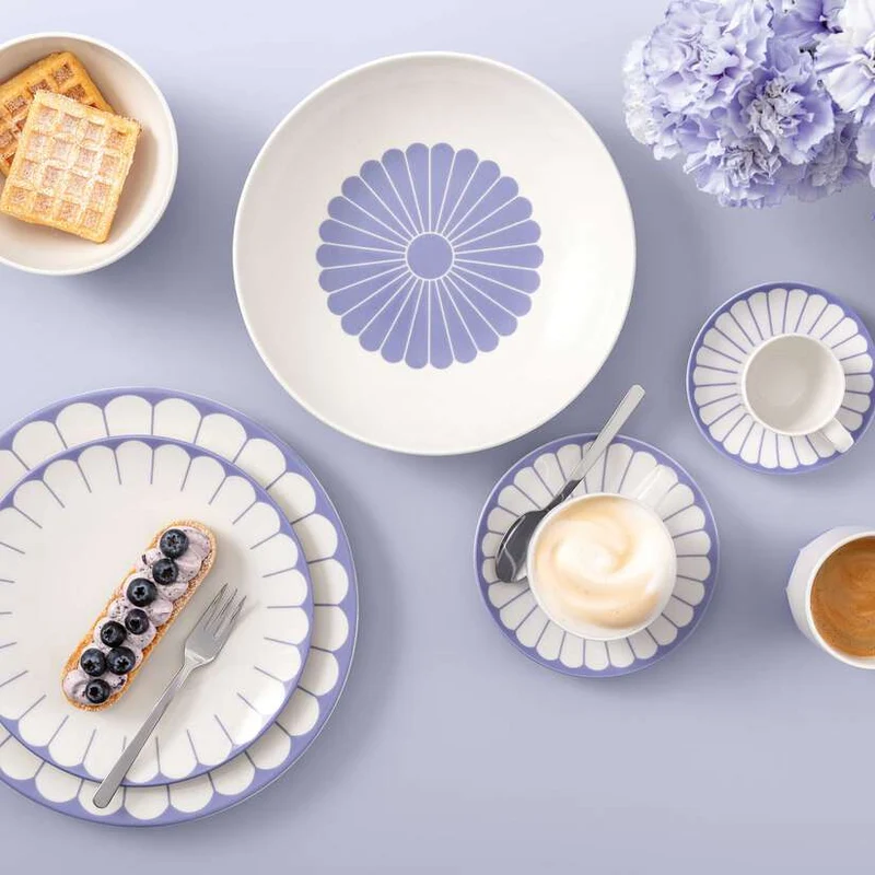Villeroy & Boch Fleur Set 6 Tazzine Caffè Espresso 70 ml