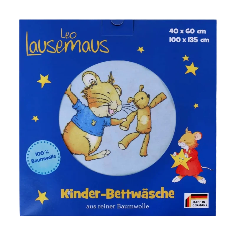 Bettwäsche für Kleinkinder Leo Lausemaus