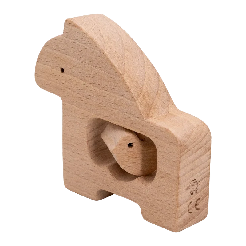 Natürliche Baby Holzrassel Pferdevogel