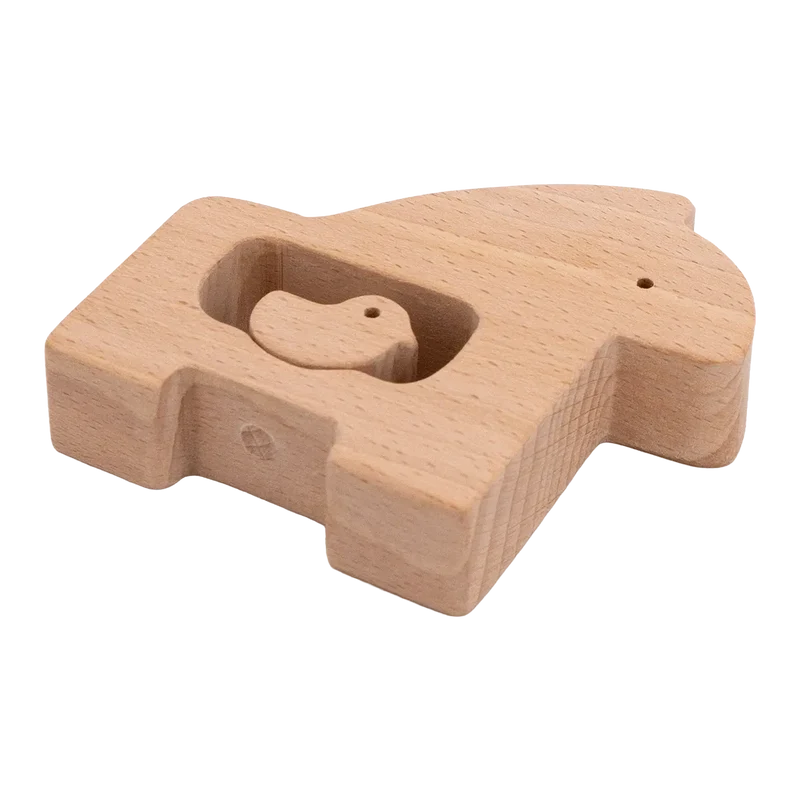 Natürliche Baby Holzrassel Pferdevogel
