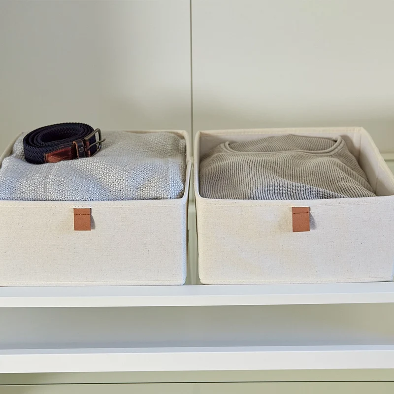 Schubladenkorb beige Kleiderschrank Store It