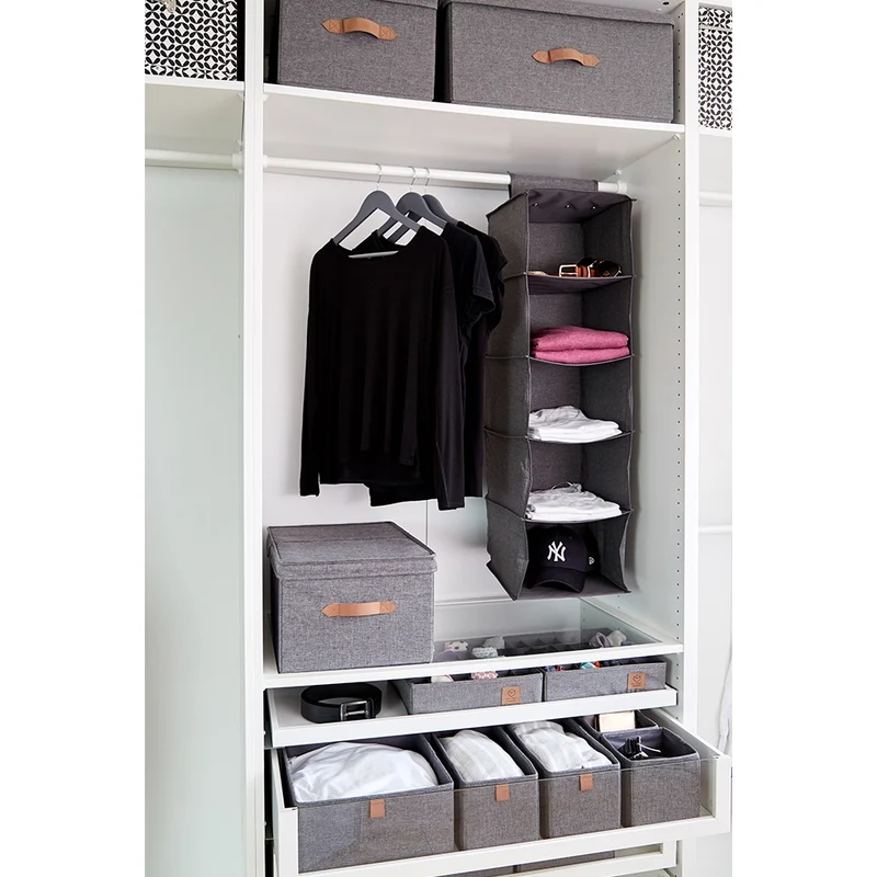 Aufbewahrungsbox grau Kleiderschrank groß Store It