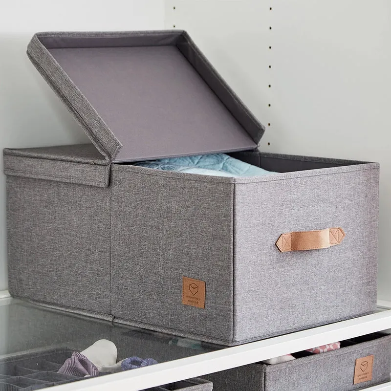 Aufbewahrungsbox grau Kleiderschrank extra groß Store It