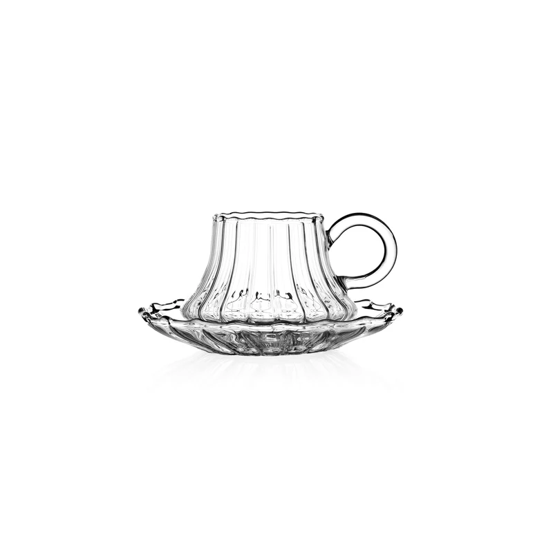 Ichendorf Folk Set 6 Tazzine Caffè con Piattino