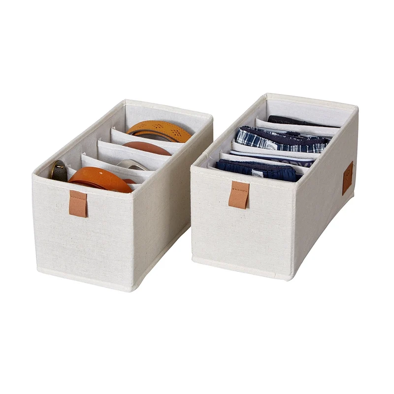 Schublade Korb beige Kleiderschrank 2x mittel 6 Fach Store It