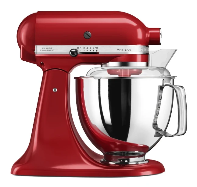 KitchenAid 4,8 L 5KSM175 Artisan Küchenmaschine Pastalover mit Nudelwalzen 3er- Set