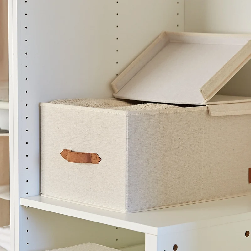 Aufbewahrungsbox beige Kleiderschrank Store It