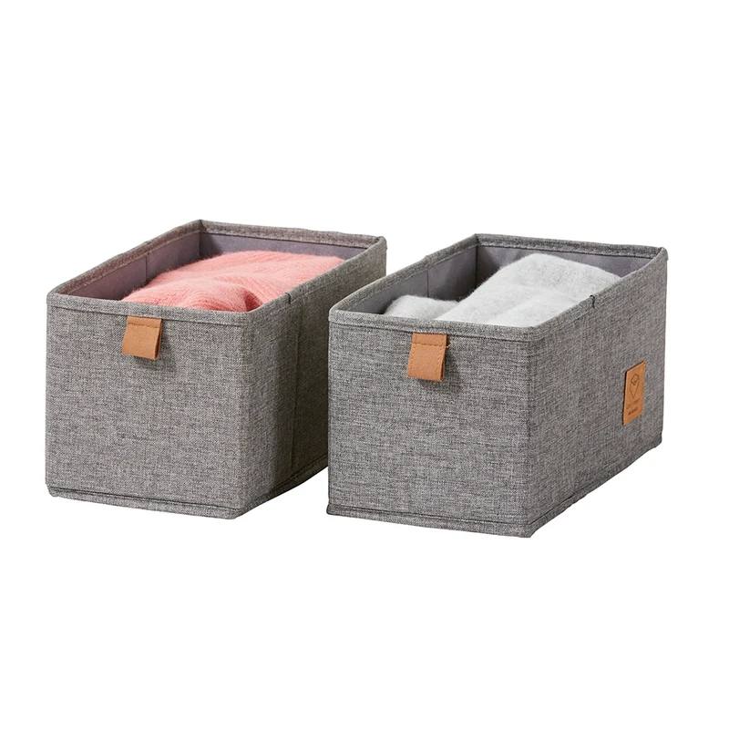 Schubladenkorb grau Kleiderschrank Store It