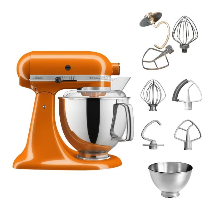 KitchenAid 4,8 L 5KSM175 Artisan Küchenmaschine Tschimmlover mit Tschimmhook Rührelementen