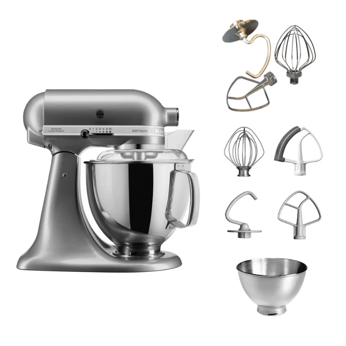 KitchenAid 4,8 L 5KSM175 Artisan Küchenmaschine Tschimmlover mit Tschimmhook Rührelementen