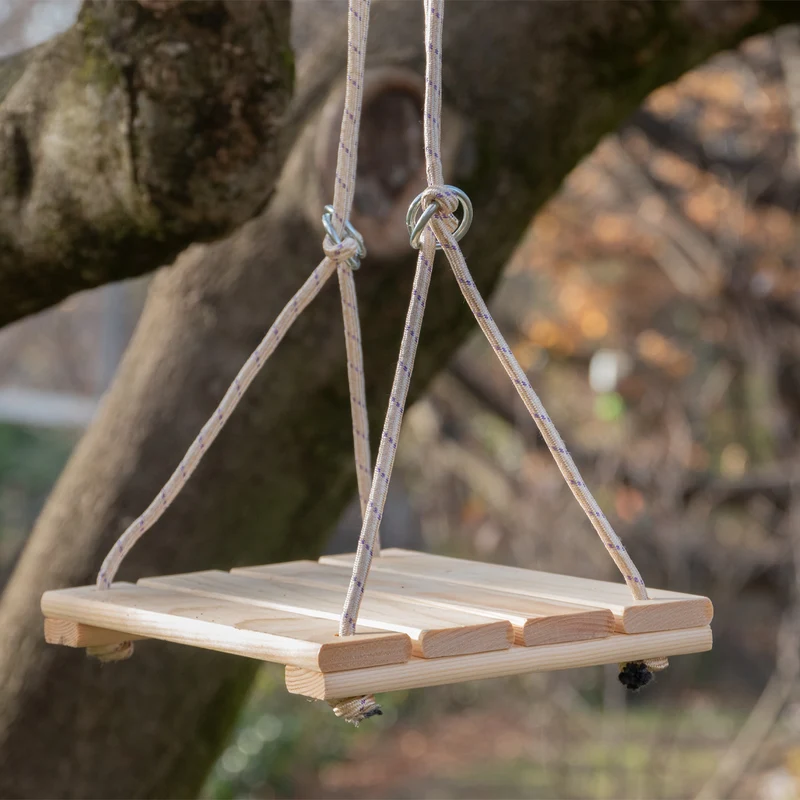 Schaukel ‘Fun’ aus Massivholz für Kinder und Erwachsene - Indoor und Outdoor