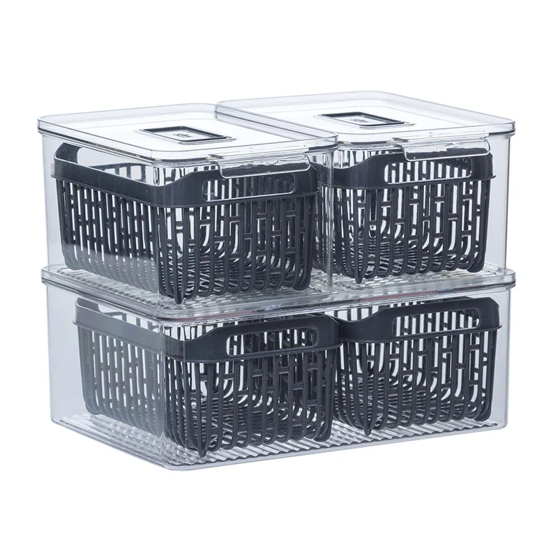 Stapelbares Kühlregal medium mit 1 Siebkorb Five®