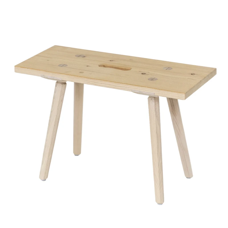 Sitzbank 'Urbank' | Griffloch | massive Zirbe | B 90/100/120 x T 30 x H 46 cm | mit Stuhlbeinen | Made in Austria