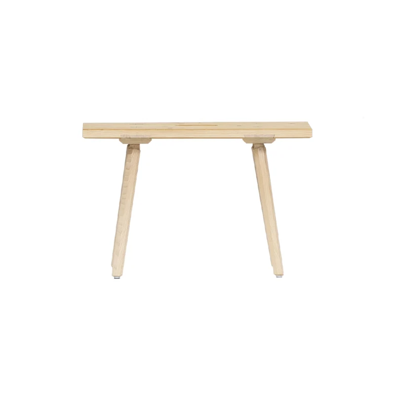Sitzbank 'Urbank' | Griffloch | massive Zirbe | B 90/100/120 x T 30 x H 46 cm | mit Stuhlbeinen | Made in Austria