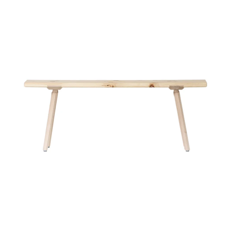 Sitzbank 'Urbank' | Griffloch | massive Zirbe | B 90/100/120 x T 30 x H 46 cm | mit Stuhlbeinen | Made in Austria