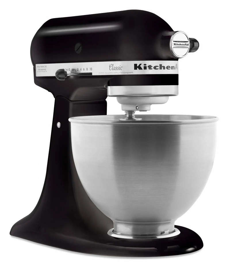 KitchenAid 4,3 L 5K45SS Classic Küchenmaschine Set 2 + Schüssel 4,8 L + Spritzschutz