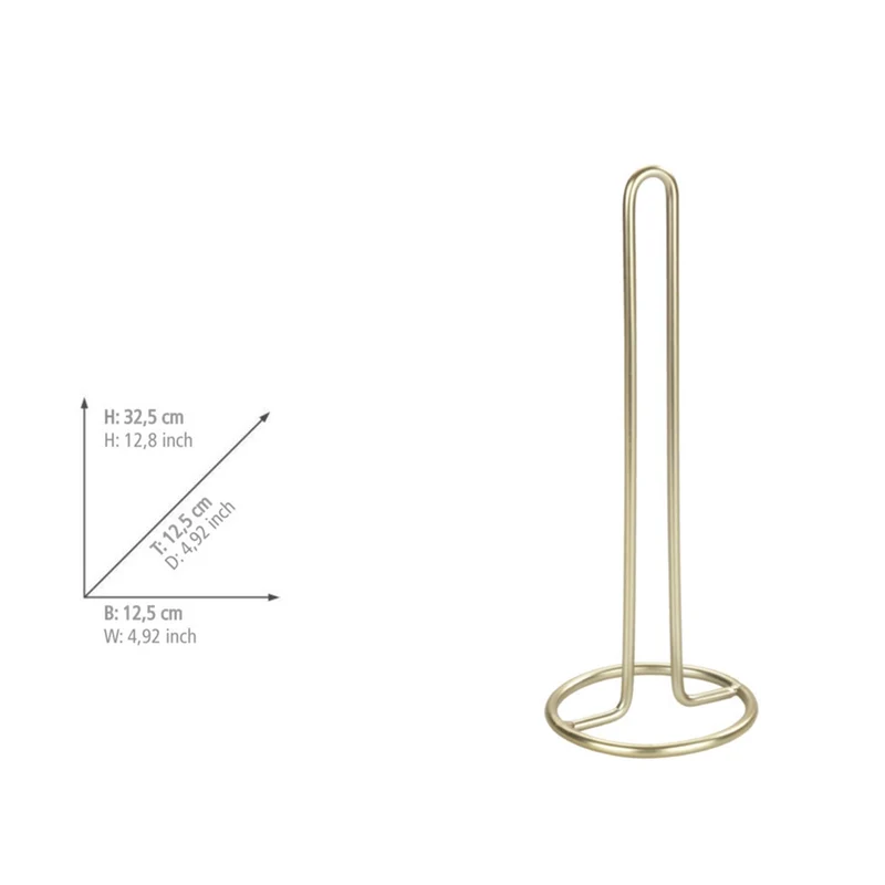 Goldener Küchenrollenhalter Wenko