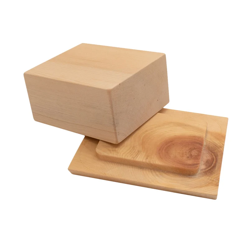 Butterdose ‘Klein-und-Fein’ aus 100% unbehandeltem Zirbenholz | für 125 g Butterwürfel | 2-teilig | umweltfreundlich und robust | Made in Europe