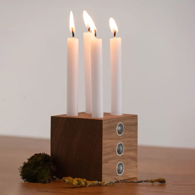 Kerzenwürfel ‘Advent und mehr’ | verschiedenen Größen und Ausführungen | inkl. Kerzen | Made in Germany