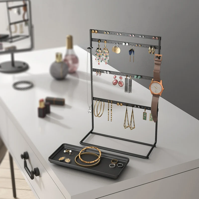 Ohrringständer schwarz Metaltex