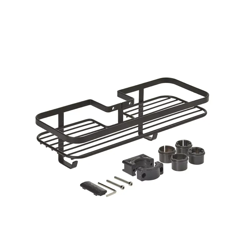 Duschablage für Duschstange schwarz Metaltex