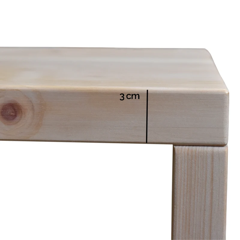Massivholz Garderobe/Sitzbank 'MyStyle - Large' | L 150 x T 50 x H 45 cm | in verschiedenen Holzarten und Stärken | mit verschiedenen Kleiderstangen aus Nussholz | Made in Austria
