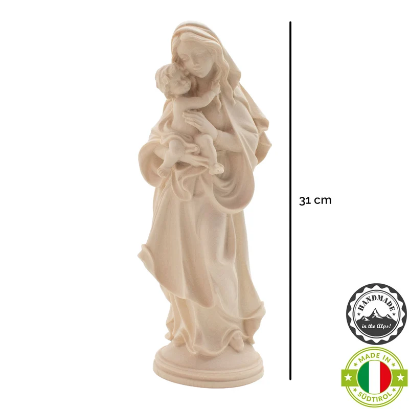 Madonna der Hoffnung mit Kind | Massivholz Figur | in verschiedenen Ausführungen und Größen | Made in Südtirol