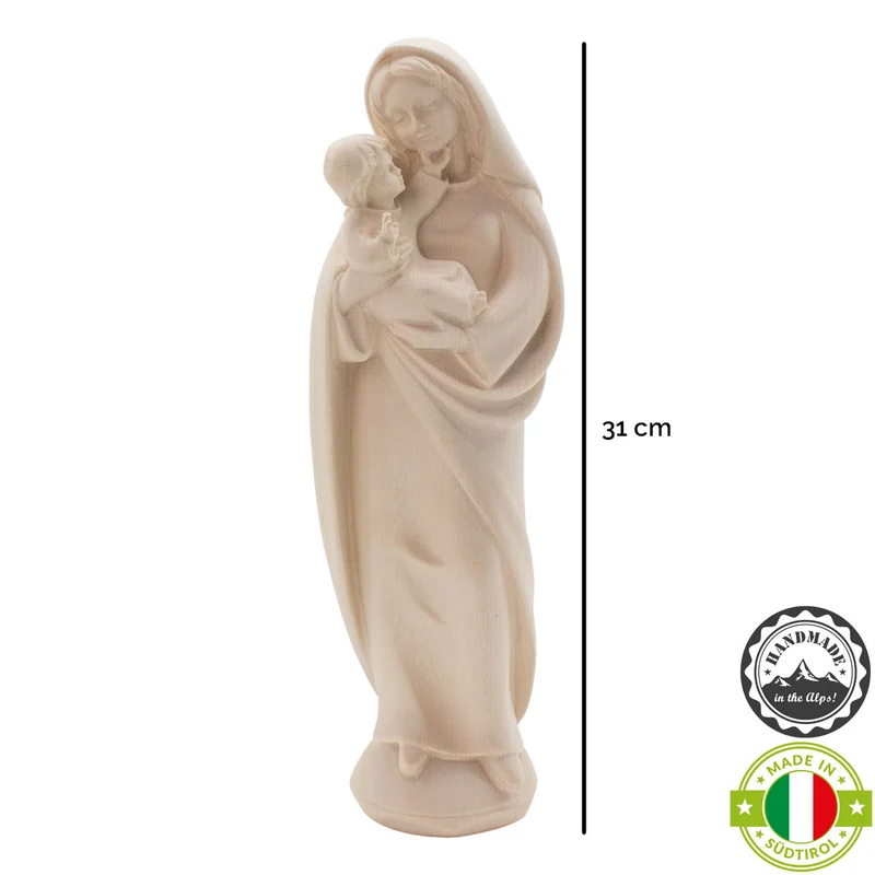 Madonna der Liebe mit Kind | Massivholz Figur | in verschiedenen Ausführungen und Größen | Made in Südtirol