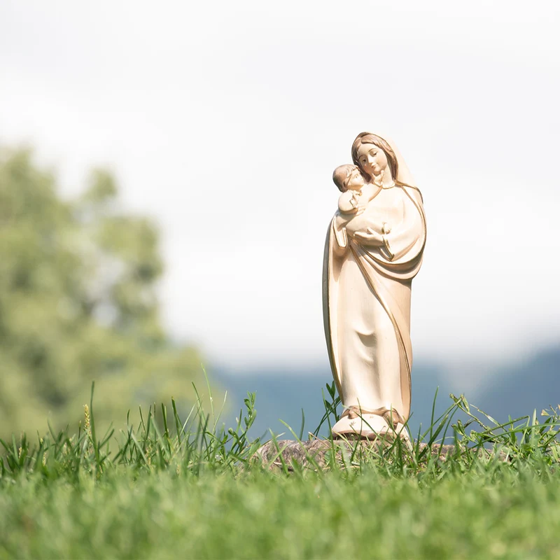 Madonna der Liebe mit Kind | Massivholz Figur | in verschiedenen Ausführungen und Größen | Made in Südtirol
