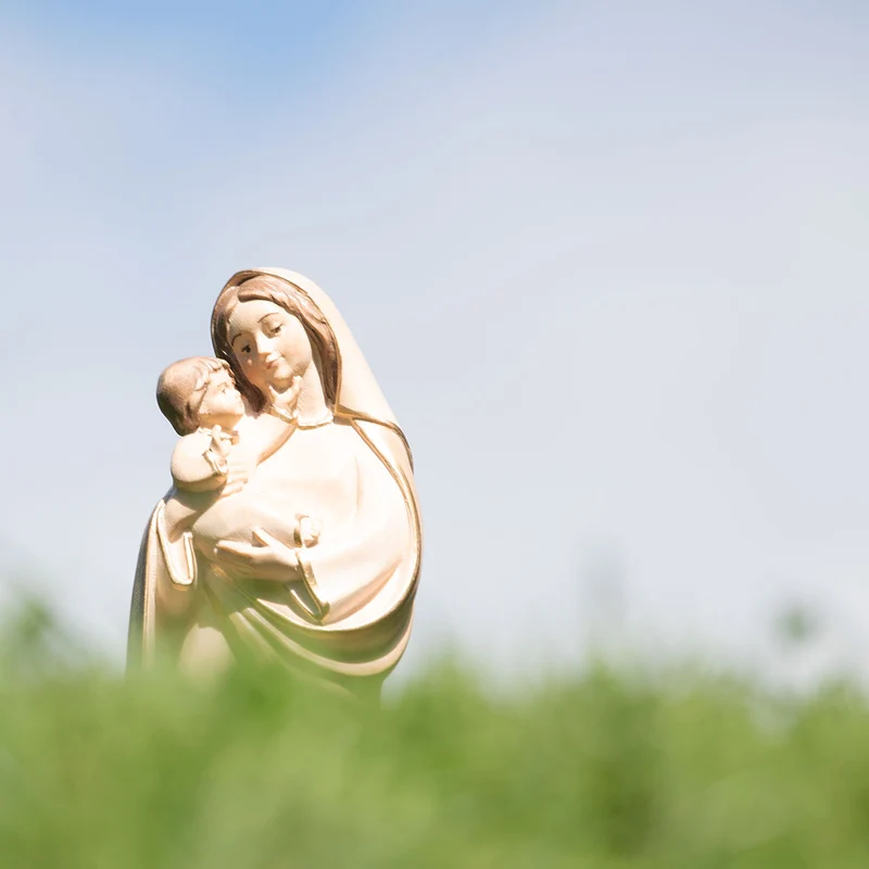Madonna der Liebe mit Kind | Massivholz Figur | in verschiedenen Ausführungen und Größen | Made in Südtirol
