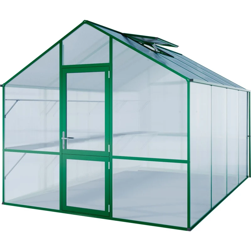 Hochstabiles Aluminium Gewächshaus 'Wien' | in verschiedenen Ausführungen | ISO-Hohlkammerplatten Polycarbonat | Made in Germany