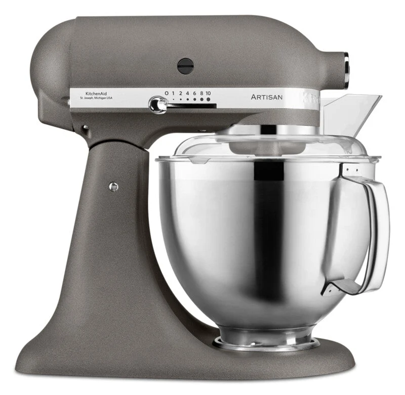 KitchenAid 4,8 L 5KSM185 Artisan Küchenmaschine Beginnerset Artisan Gemüseschneider+Flexirührer