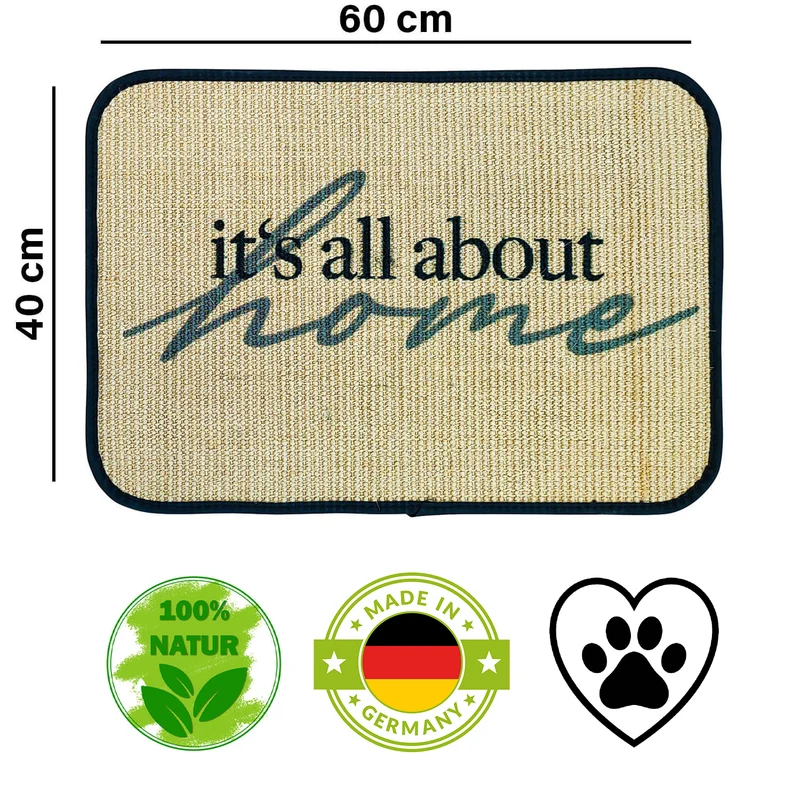Fußmatte aus Naturmaterial | Sisal | Naturlatex | verschiedene Ausführungen | 100% natürliche Materialien | Made in Germany