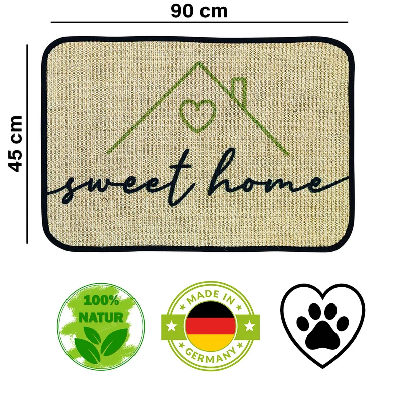 Fußmatte aus Naturmaterial | Sisal | Naturlatex | verschiedene Ausführungen | 100% natürliche Materialien | Made in Germany