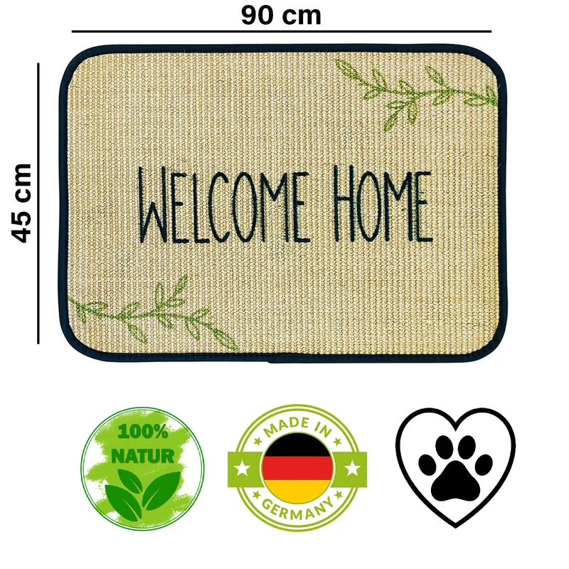 Fußmatte aus Naturmaterial | Sisal | Naturlatex | verschiedene Ausführungen | 100% natürliche Materialien | Made in Germany