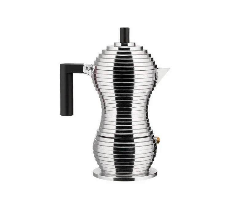 Alessi Pulcina Caffettiera Espresso adatta al piano induzione, 3 Tazze