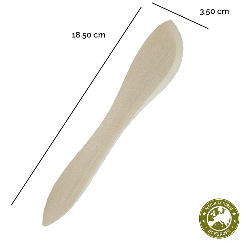 Buttermesser aus Zirbenholz | L 180 x B 32 x ST 3 mm | Streichmesser | Manufactured in Europe
