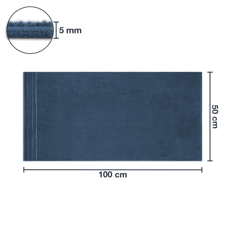 Frottier Handtuch 'Enrico' | 50 x 100 cm | 100% Baumwolle | in verschiedenen Farben