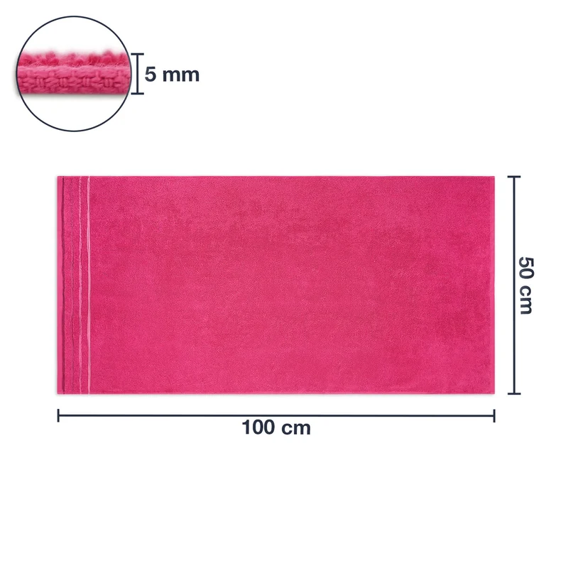 Frottier Handtuch 'Enrico' | 50 x 100 cm | 100% Baumwolle | in verschiedenen Farben