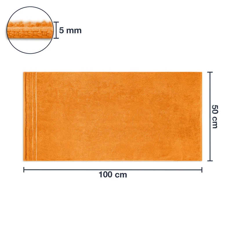 Frottier Handtuch 'Enrico' | 50 x 100 cm | 100% Baumwolle | in verschiedenen Farben