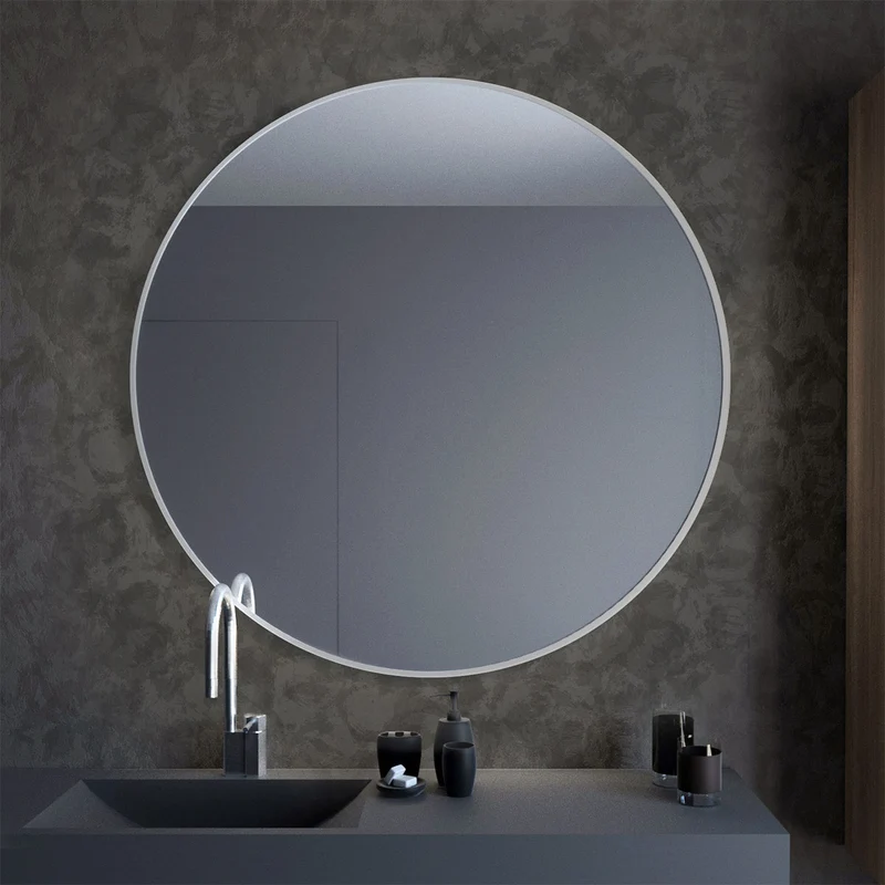Spiegel rund 'Matteo' | Durchmesser 50, 60, 70 oder 80 cm | in Gold, Silber, Schwarz oder Weiß | Manufactured in Europe