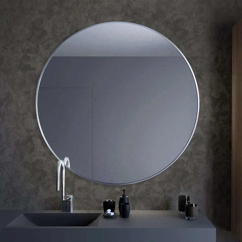 Spiegel rund 'Matteo' | Durchmesser 50, 60, 70 oder 80 cm | in Gold, Silber, Schwarz oder Weiß | Manufactured in Europe